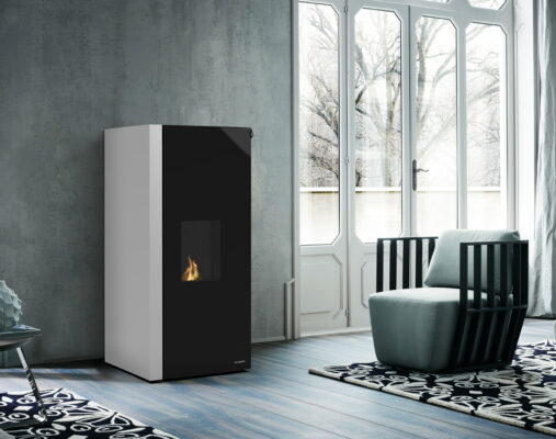 Stufa a Pellet Palazzetti Ecofire Dadò 10 Acqua e Aria