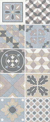 HERBERIA ROMA WALL DECORO MAIOLICHE - 25X60