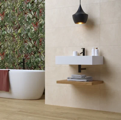 HERBERIA VIBES BEIGE - 33.3X100